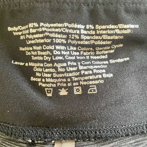 $10 SALE Avia Workout Shorts Activewear Women XL Black Charcoal Grey Athleisure - Picture 6 of 8